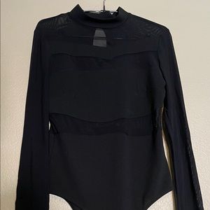 HAUTE MONDE MESH LONG SLEEVES BODYSUIT